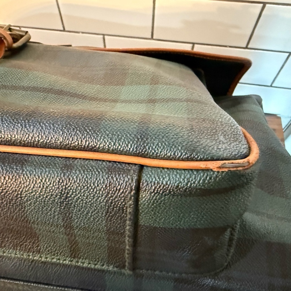 Vintage Polo Ralph Lauren Blackwatch plaid tartan travel bag - Picture 5 of 9